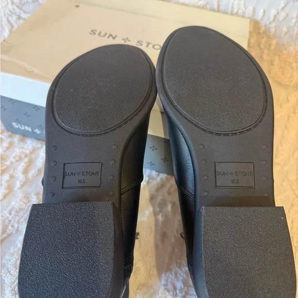 Women's Black Ankle Booties with Side Zip #569 - Picture 5 of 5